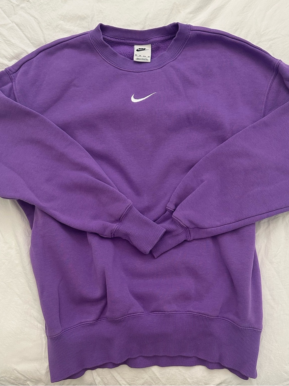 Nike Purple Oversized Crewneck Sweatshirt